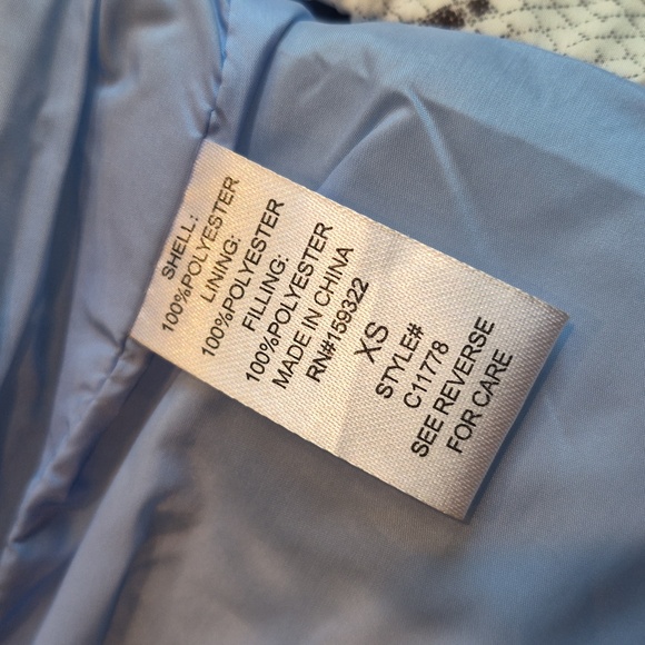 Central Park West Wesley Snakeskin Print Full Zip Puffer Jacket, XS - Picture 10 of 16